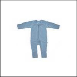Blue Baby Zipper Onesie